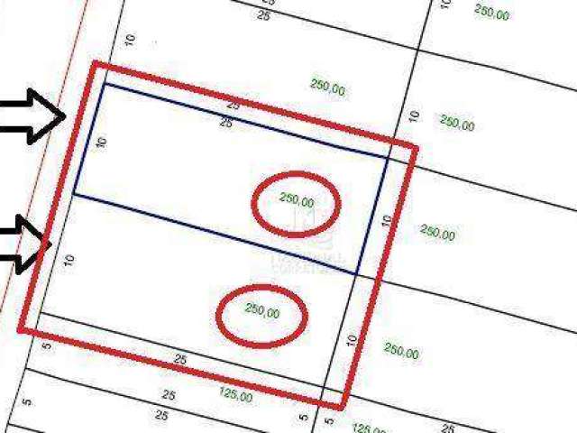 Terreno à venda, 500 m² por R$ 1.590.000,00 - Parque Capuava - Santo André/SP