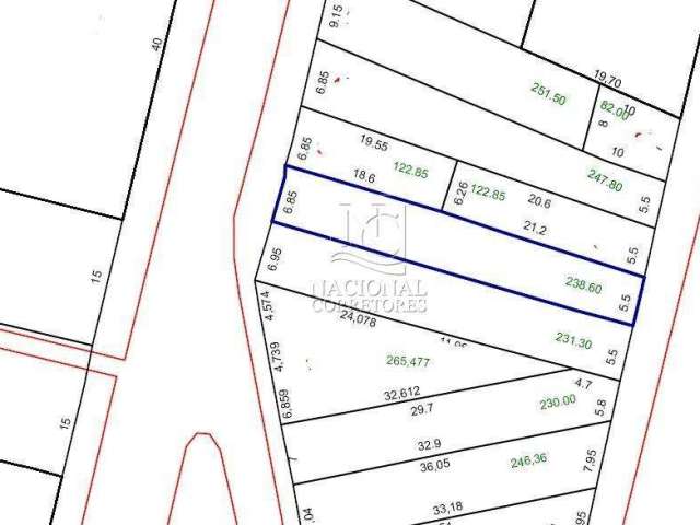 Terreno à venda, 240 m² por R$ 2.000.000,00 - Centro - Santo André/SP