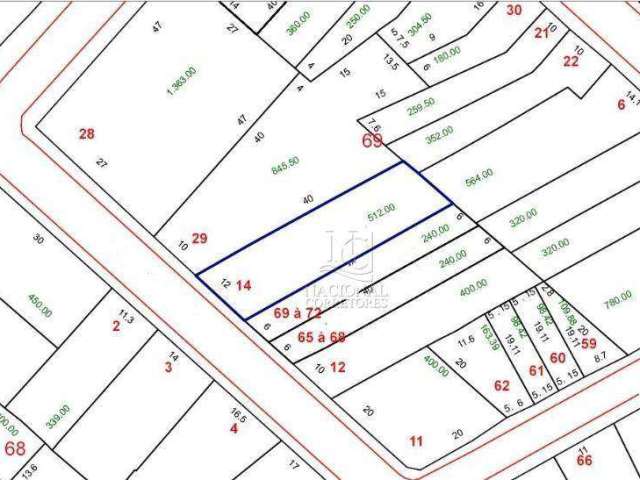 Terreno à venda, 512 m² por R$ 1.703.000,00 - Centro - Santo André/SP