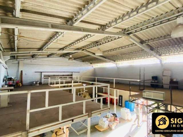 Locação de galpão!! terreno com 600m² e galpão com 250m² + mezanino