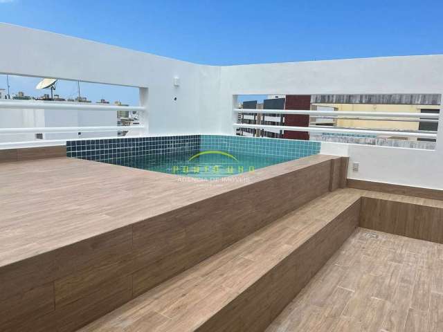 Ótima cobertura  com piscina à venda na Pituba! São 2 suítes, closet, sala ampla.