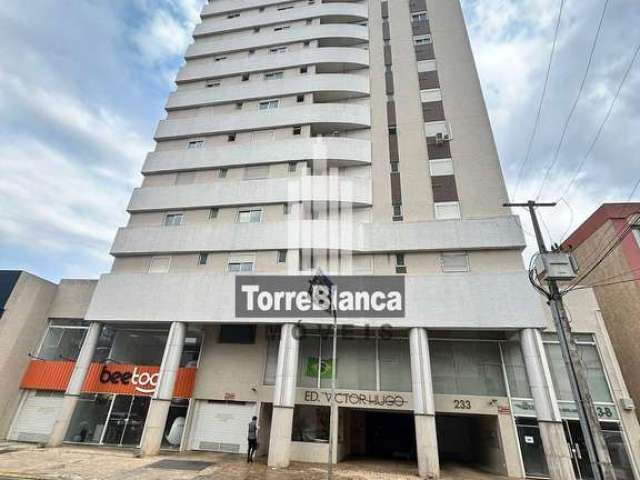 Apartamento com 3 quartos, semimobiliado, 170 m² no Ed. Victor Hugo, Centro- Ponta Grossa-PR