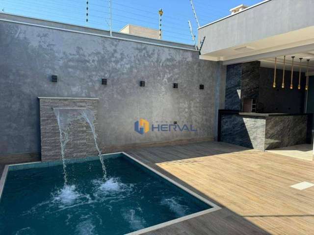 Sobrado com 3 suítes e piscina aquecida com hidromassagem