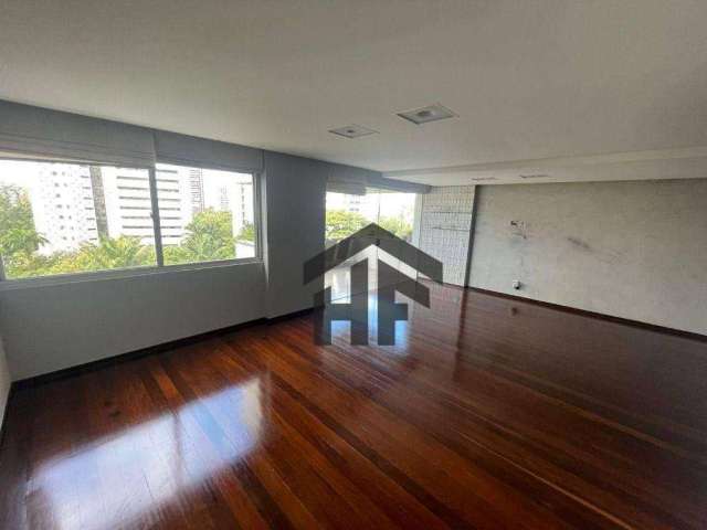 Apartamento de 178m² para alugar, com 3 quartos (1 suíte), localizado na Jaqueira, Recife - Pernambuco.