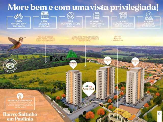 Apartamento para Venda em Paulínia, João Aranha, 2 dormitórios, 1 banheiro, 1 vaga