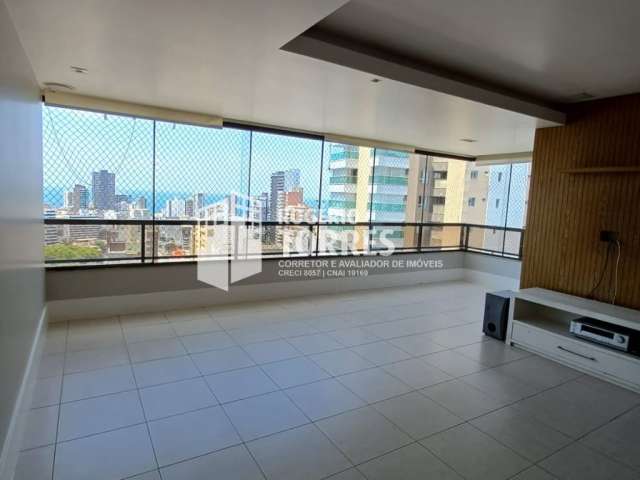 Apartamento a venda de 2 suítes + dependências e 2 garagens, andar alto com vista livre mar na GRAÇA