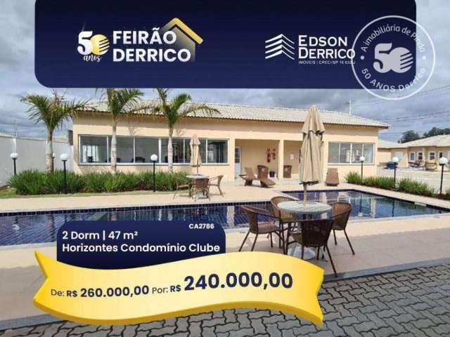 Casa com 2 dormitórios à venda, 47 m² por R$ 260.000,00 - Horizontes Condomínio Clube - Pindamonhangaba/SP