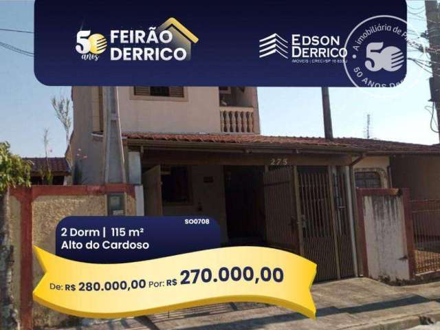 Sobrado com 2 dormitórios à venda, 114 m² por R$ 280.000,00 - Alto do Cardoso - Pindamonhangaba/SP