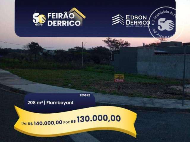 Terreno à venda, 207 m² por R$ 140.000,00 - Loteamento Residencial e Comercial Flamboyant - Pindamonhangaba/SP