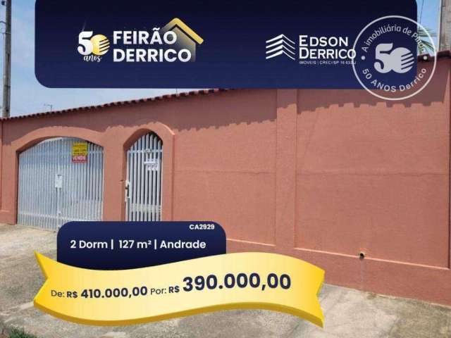 Casa com 2 dormitórios à venda, 127 m² por R$ 410.000,00 - Loteamento Residencial Andrade - Pindamonhangaba/SP