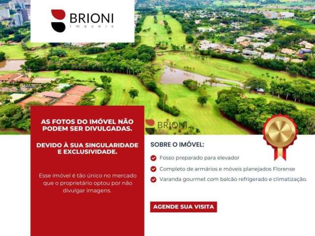 Casa Sobrado de Alto Padrão a venda com 439 m2, 5 suítes no condomínio Ipê Amarelo em Ribeirão Preto I Imobiliária Brioni Imóveis