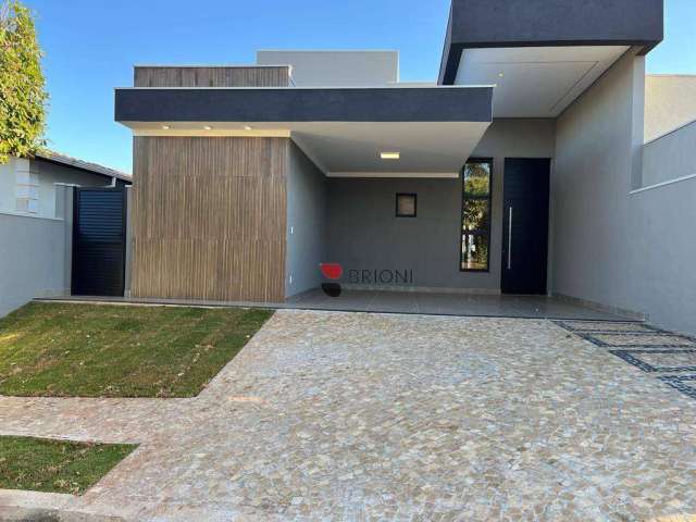 Casa térrea alto padrão com 152 m², 03 quartos à venda no Condomínio Alto do Bonfim em Ribeirão Preto/SP I Imobiliária Brioni imóve