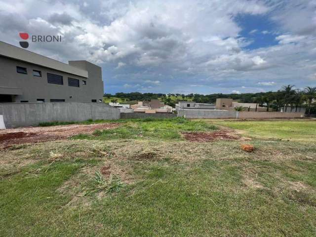 Terreno alto padrão com 551m²,  à venda no Condomínio Alphaville lll , em Ribeirão Preto/SP I Imobiliária em Ribeirão Preto I Brioni imóveis