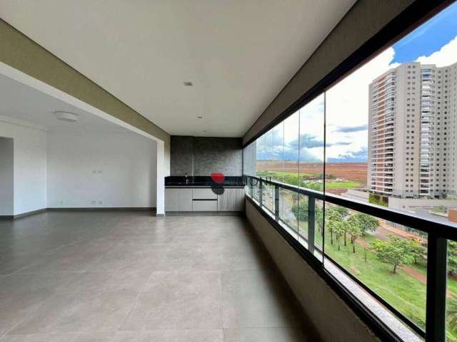 Apartamento com 3 dormitórios/suítes para alugar, 155 m² por R$ 8.589/mês - Jardim Olhos D'Água - Ribeirão Preto/SP