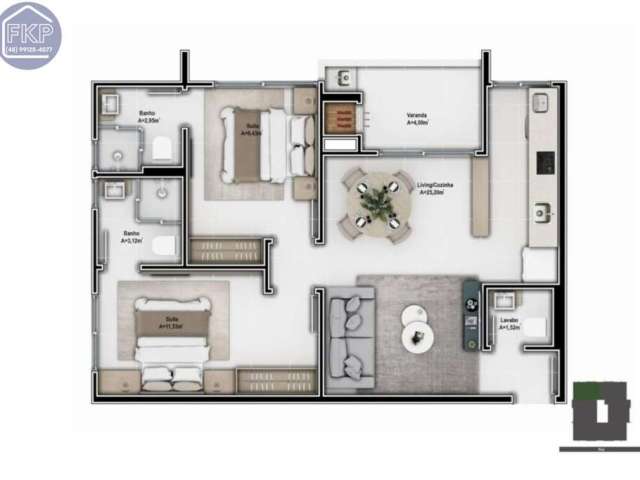 Apartamento 2 Suítes!