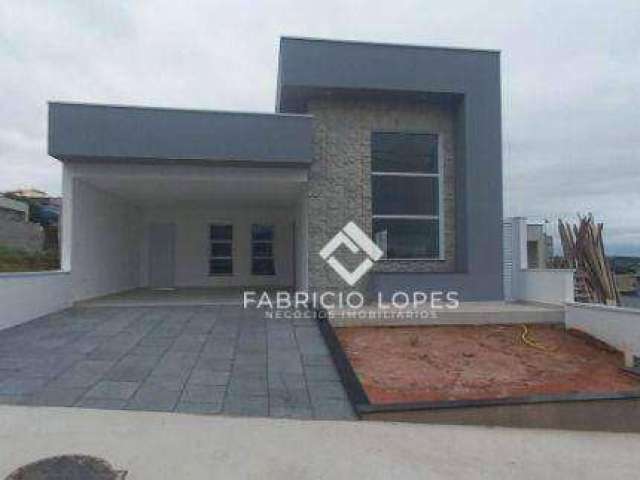 Linda Casa Térrea com 3 dormitórios à venda, 150 m² - Condomínio Residencial Fogaça - Jacareí/SP