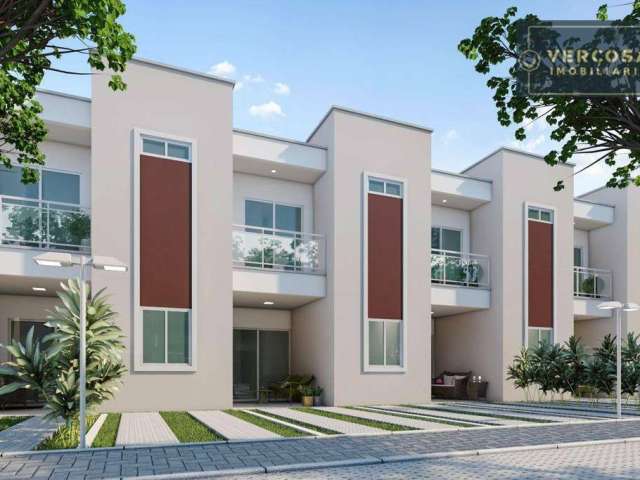 Casa com 3 dormitórios à venda, 97 m² por R$ 404.386,98 - Lt Dos Bandeirantes - Aquiraz/CE