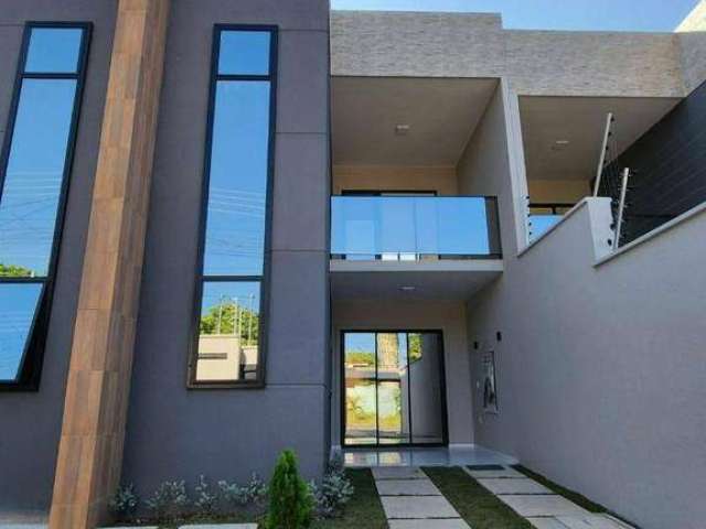 Casa com 3 dormitórios à venda, 122 m² por R$ 415.000,00 - Encantada - Eusébio/CE