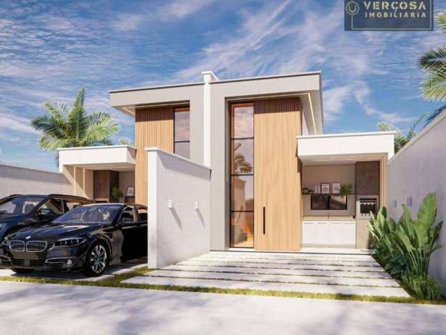 Casa com 3 dormitórios à venda, 80 m² por R$ 299.000,00 - Tabapuazinho - Caucaia/CE