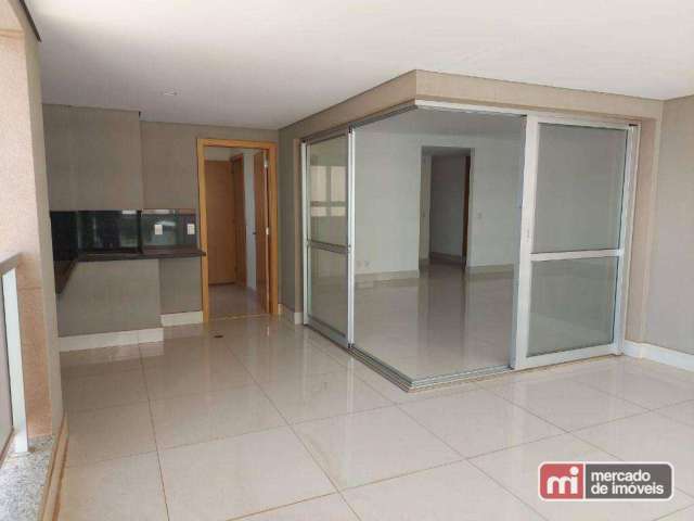 Apartamento 3 suítes, living 3 ambientes, varanda gourmet, 4 garagens, 245 m² úteis.