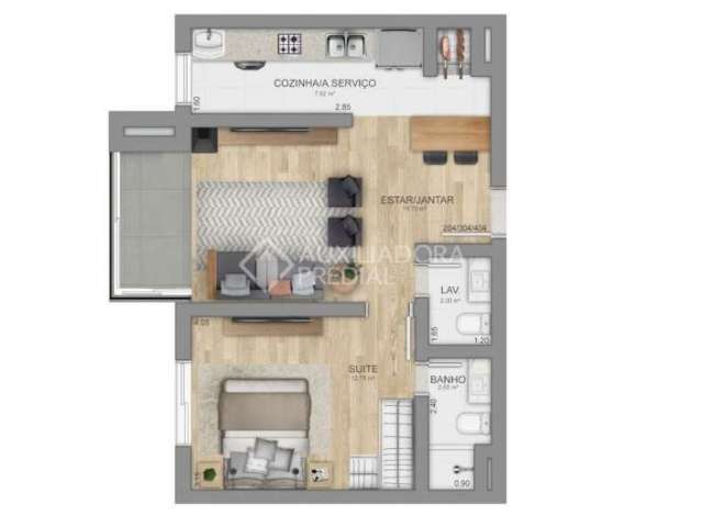 Apartamento com 1 quarto à venda na JOAO PESSOA, 135, Centro, Canela, 56 m2 por R$ 579.000