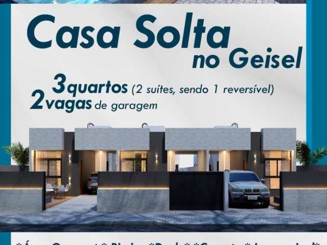 Casa solta com 3 quartos no geisel