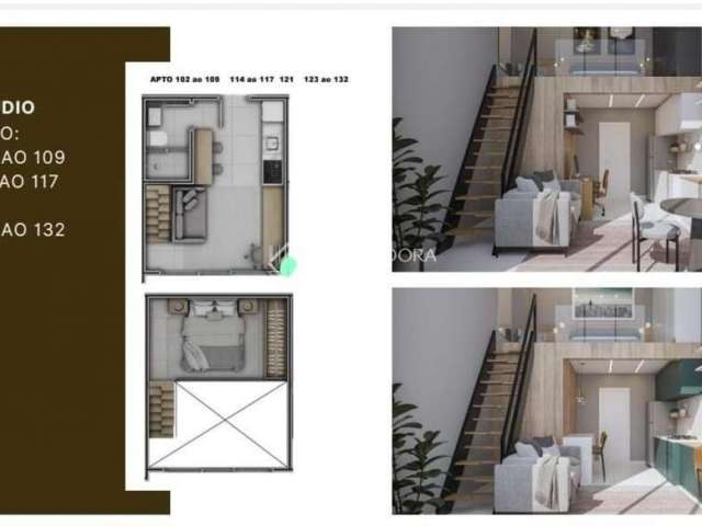 Apartamento com 1 quarto à venda na Rua Laurindo Januário da Silveira, 4928, Lagoa da Conceição, Florianópolis, 29 m2 por R$ 510.000