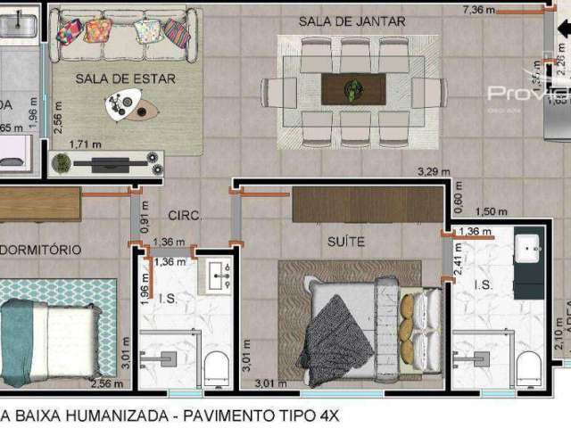 Apartamento com 2 dormitórios à venda por R$ 360.000,00 - Coqueiral - Cascavel/PR