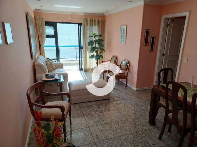 Excelente apartamento em Icaraí, quadra da praia com 4 dormitórios à venda, 140 m² por R$ 1.390.000 - Icaraí - Niterói/RJ