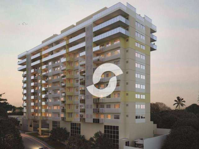 Apê 2 quartos, suíte e varanda gourmet à venda, 65 m² por R$ 345.000 - Largo da Batalha - Niterói/RJ