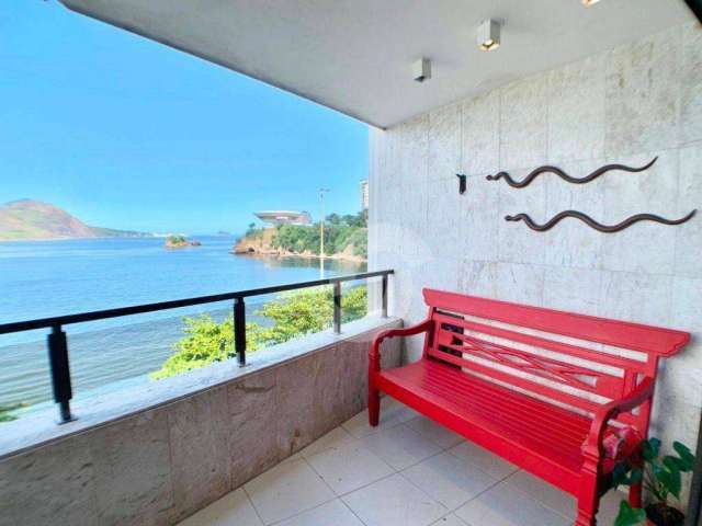 Apartamento frente mar todo montado à venda por R$ 2.800.000 - Niterói/RJ