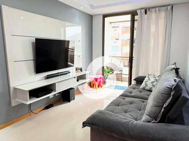 Apartamento com 2 dormitórios à venda, 74 m² por R$ 640.000,00 - Santa Rosa - Niterói/RJ