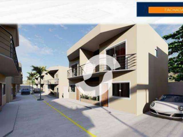 Casa 1ª locação com 2 dormitórios à venda, 120 m² por R$ 400.000 - Itaocaia Valley (Itaipuaçu) - Maricá/RJ