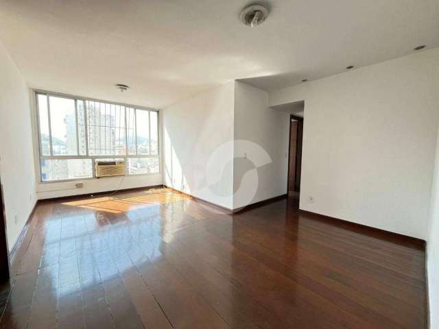 Apartamento miolo de Icaraí, vista livre, sol da manhã, 2 qts com suíte, e dependência completa!