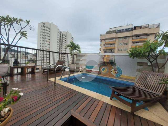 Cobertura com 5 dormitórios à venda, 298 m² por R$ 2.950.000,00 - Icaraí - Niterói/RJ