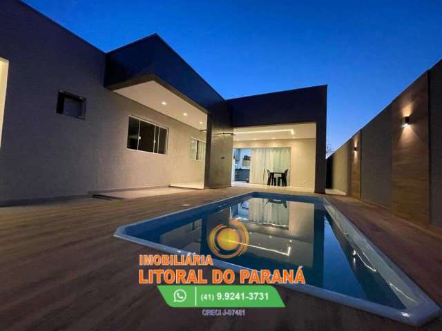 Casa com Piscina 3 Quartos Próximo ao Mar - Grajaú - Pontal do Paraná