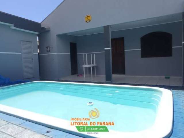 Casa com 3 quartos e piscina -ipanema pontal do parana