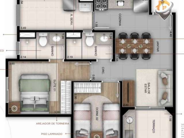 Apartamento com 2 dormitórios à venda, 51 m² por R$ 385.000,00 - Vila Maria Baixa - São Paulo/SP