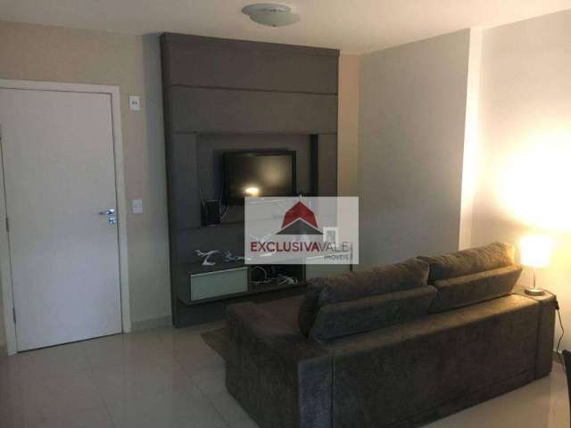 Apartamento com 1 dormitório para alugar, 56 m² por R$ 4.000,00/mês - Jardim das Colinas - São José dos Campos/SP