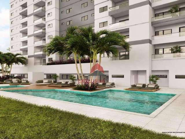 Apartamento com 2 dormitórios à venda, 56 m² por R$ 450.000,00 - Condomínio Residencial Colinas do Paratehy - São José dos Campos/SP