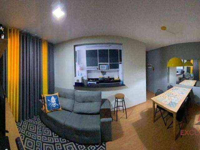 Apartamento com 2 dormitórios para alugar, 48 m² por R$ 2.690,00/mês - Jardim das Indústrias - São José dos Campos/SP