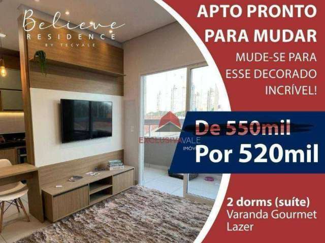 Apartamento com 2 dormitórios à venda, 66 m² por R$ 520.000,00 - Jardim Ismênia - São José dos Campos/SP