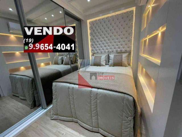 Apartamento a venda de alto padrão, com três suítes, mobiliado no Condomínio Residencial Garnet, Residencial Nardini, Americana/SP - R$ 1.700.000,00