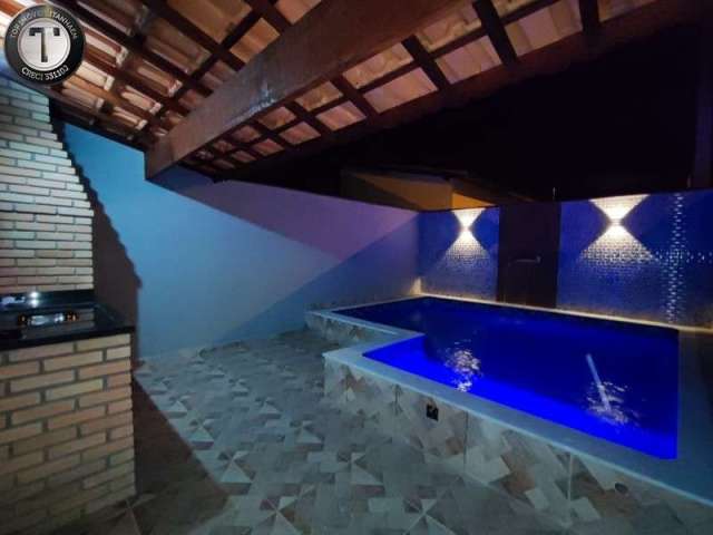 Casa 2 quartos com piscina a venda Itanhaém, São Paulo, bairro Suarão lado morro,