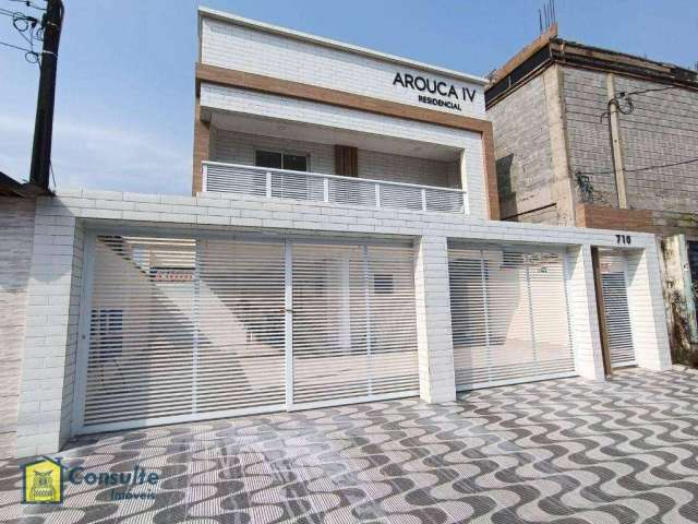 Sobrado com 3 dormitórios à venda, 62 m² por R$ 340.000 - Mirim - Praia Grande/SP