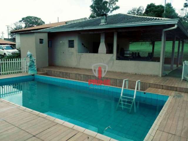 Chácara à venda em Londrina. Área de lazer com 2.857m², com piscina, com casa de 40m² , 1 quarto, 1 sala, 1 cozinha e 1 banheiro, e mais 60 m² de salã