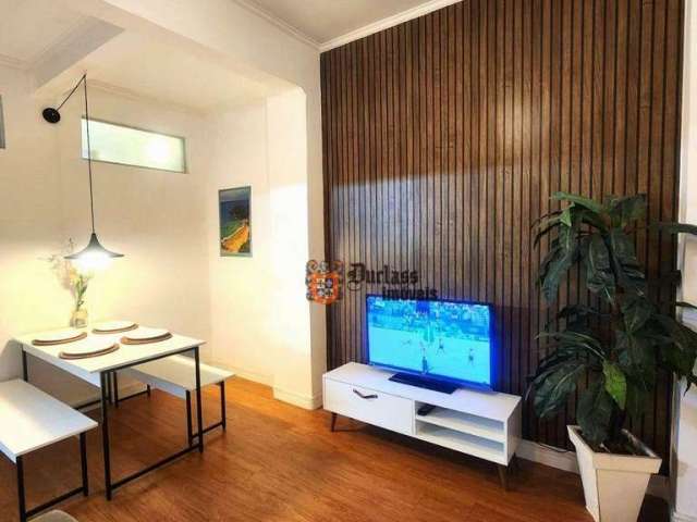 Apartamento com 1 dormitório à venda, 45 m² por R$ 250.000,00 - Centro - São Vicente/SP