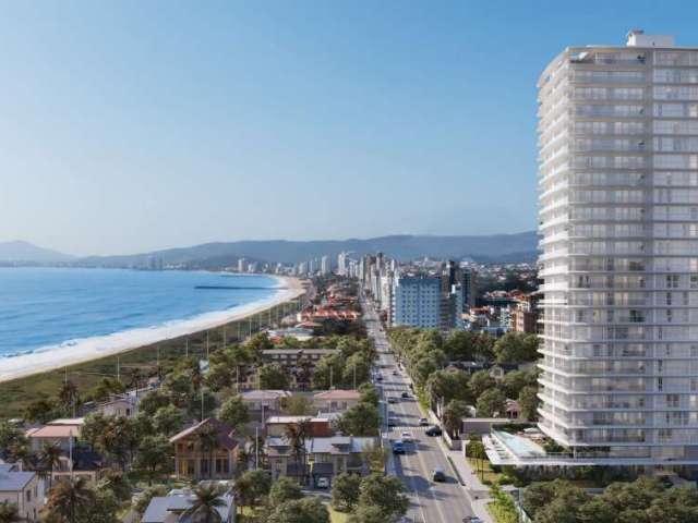 Apartamento com vista permanente a 100 metros da praia