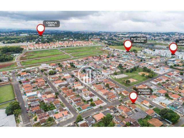 Terreno grande 490m² próximo uepg campos