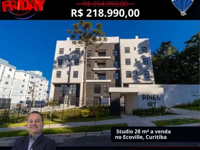 Studio 28 m² à venda R$ 218.990,00 no Ecoville - Pixel City Habitat da Hype Empreendimentos - Curitiba - PR